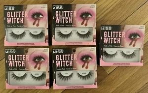 5 PAAR - KISS Lashes Halloween Falsche Wimpern Glitzer Hexe KÖDER 91077 - Bild 1 von 4