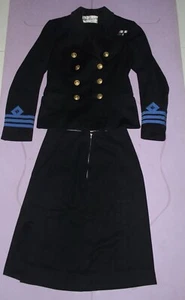 WRNS Women‘s royal navy service officers dress uniform & tricorn hat 1960s - Picture 1 of 7