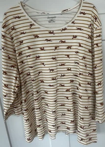 🦊Neu ohne Etikett Serengeti Tunika Top Shirt Gr. 3XL wunderschöner Pullover mit Fuchsmuster 🦊 - Bild 1 von 6