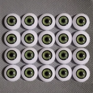 Globos oculares de bebé renacido medio redondos ojos acrílicos realistas para kits de muñeca hágalo usted mismo reparación - Imagen 1 de 14