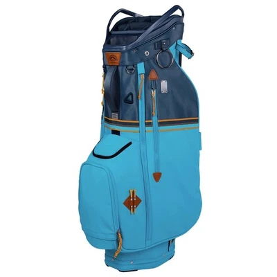 NEW Sun Mountain Golf 2024 Mid-Stripe Cart Bag 14-way Top - Sea / Teal / Sudan - Image 1 of 3