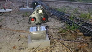 2 Custom G-Scale Garden Rail Road LED Signals **Dwarf Unpainted & Unassembled*** - Picture 1 of 24
