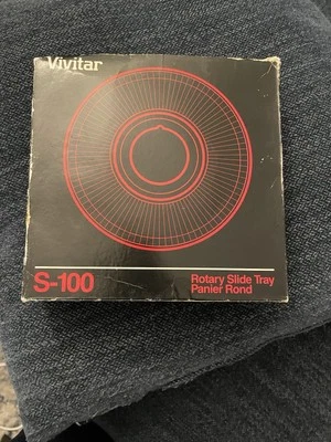 Vintage Vivitar S-100 Rotary Slide Tray in Original Box - Holds 100 2X2 Slides - Image 1 of 4
