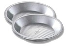 USA Pan Bakeware Aluminized Steel Commercial Pie Pan, Set of 2, Nonstick