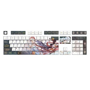 108 Key Keycaps Chinese Theme Original Profile Keycap for Gaming Mechanical - Picture 1 of 8
