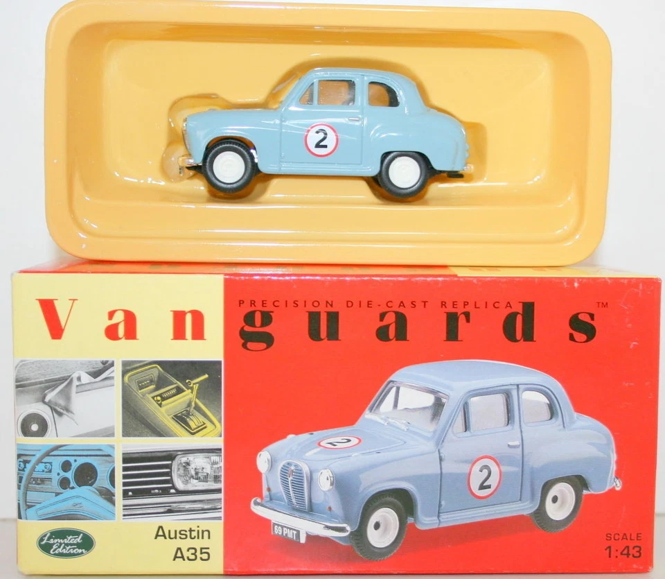VANGUARDS 1/43 VA23005 AUSTIN A35 G.HILLS RALLY CAR #2 - Image 1 of 1