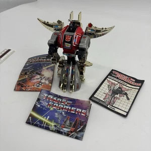 TRANSFORMERS G1 DINOBOT SNARL WITH INSTRUCTIONS ETC, 1 FRONT LEG DOESNT MOVE - Picture 1 of 13