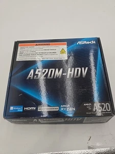 Asrock A520M-HDV AM4 Motherboard - Photo 1/10