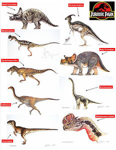 Jurassic Park Collection Limited Edition Art Prints (Individual Dinosaur Prints)