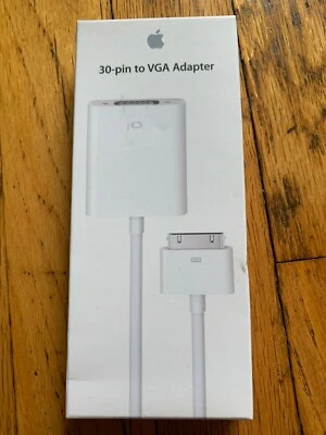 APPLE 30-PIN TO VGA ADAPTER - MC552ZM/B - IPHONE IPAD - SEALED - Image 1 of 3