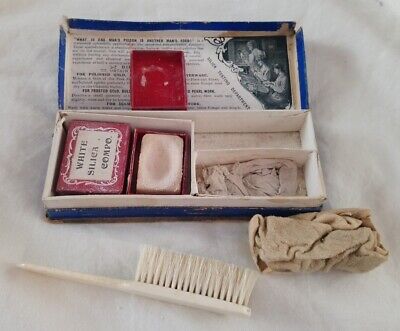 Vintage C. D & CO Boxed Silver/gold Jewelery Cleaner And Brush • 20£