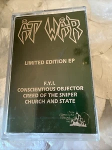 At War - Limited Edition EP US New Renaissance cassette THRASH metal TESTED - Picture 1 of 4