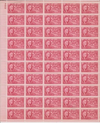 Scott # 931 Roosevelt Little White House Mint stamp sheet of 50 - Image 1 of 2