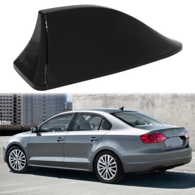 Antena aérea estilo barbatana de tubarão sinal AM/FM rádio teto carro Volkswagen Jetta - Imagem 1 de 4