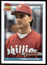 1991 Topps Darrin Fletcher Philadelphia Phillies #9