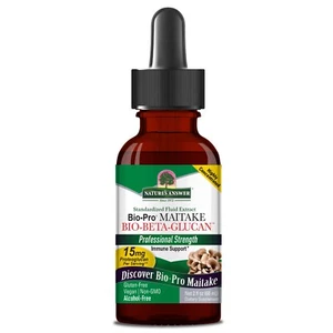 Extracto líquido Nature's Answer Bio Pro Maitake, 60 ml Bio-Beta-Glucano, ayuda inmunológica - Imagen 1 de 6