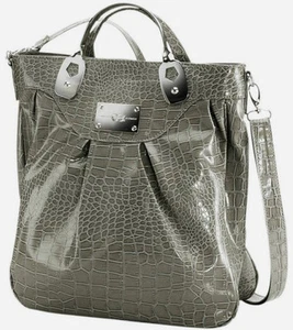 NUEVO: WOW CITYBAG BOLSO IMITACIÓN CUERO ESTAMPADO COCODRILO C. ALESSANDRO *008405 - Imagen 1 de 2