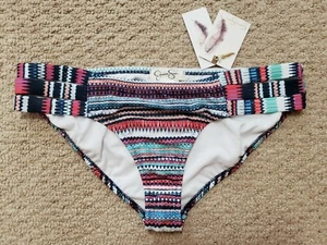 Traje de baño Jessica Simpson parte inferior de bikini multicolor para mujer talla grande nuevo con etiquetas - Imagen 1 de 2