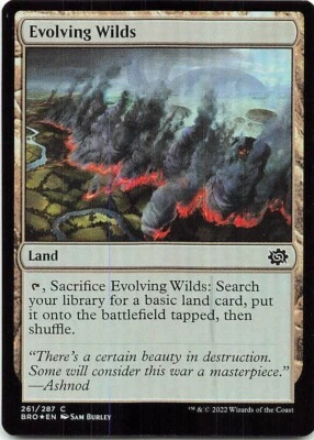2022 Magic The Gathering The Brothers' War Foil #261 Evolving Wilds C - Image 1 of 2