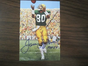 2003 James Lofton Goal Line Art Card Autograph Signed Card Green Bay Packers JSA - Picture 1 of 2