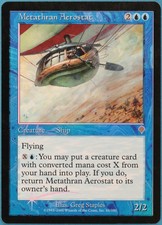 Metathran Aerostat FOIL Invasion HEAVILY PLD Blue Rare CARD (239284) ABUGames