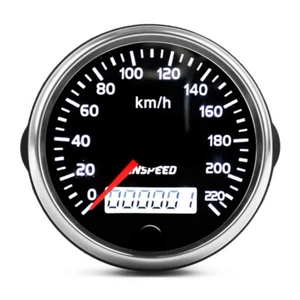 85mm Tachometer 220Km/h Geschwindigkeitsanzeige Kilometerzähler Für Motorrad - Bild 1 von 6
