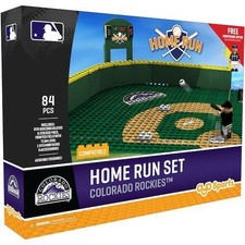 Colorado Rockies Home Run Derby Set with Minifigure OYO Sports Toys 84PCS