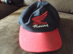Vintage Honda Racing Snapback Hat Cap Mens Black Red Embroidered RED RIDERS - Picture 1 of 5