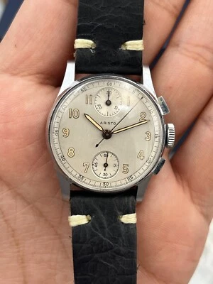 Vintage Aristo cronógrafo de vento manual, estojo cromado - Imagem 1 de 4