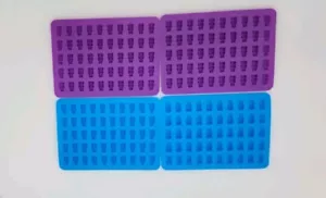 4 Pack Cake Time Gummy Bear Silicone Mold with Droppers - Picture 1 of 3