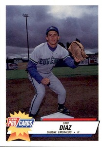 1993 Eugene Emeralds Fleer/ProCards #3861 Lino Diaz Altoona Pennsylvania PA Card
