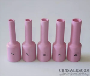 5 pcs SR PTA DB WP-17/18/26 TIG Lengthen Alumina Nozzle Nozzle Gas Lens Cups - Picture 1 of 6
