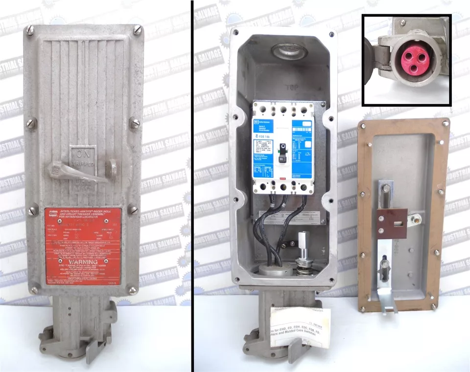 Crouse Hinds - DBR56731 WT90-3 - ARKTITE INTERLOCK RECEPTACLE BREAKER 60A/90A  - Image 1 of 4