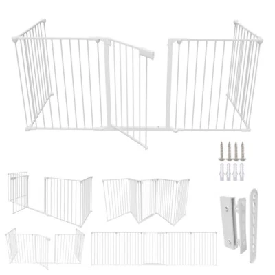 Kaminschutzgitter Absperrgitter 5x Hundezaun Türschutzgitter Haustier Absperrung - Bild 1 von 4