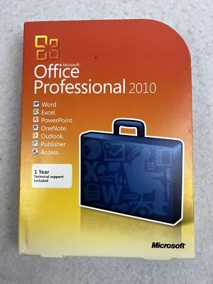 Microsoft Office 2010 Professional For 2 PCs Full English Retail Box Version - Image 1 of 4