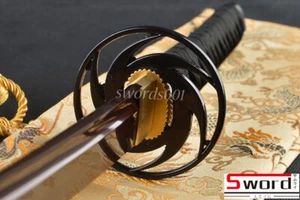 Zinc Alloy Black Tornado TsubaHand Guard For Japanese Samurai Sword Katana - Picture 1 of 3