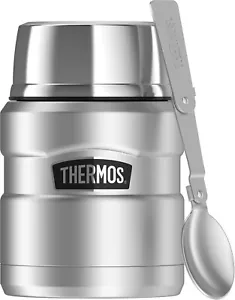 Thermos Stainless King Vacuum Insulated Food Jar, 470Ml, Stainless Steel, SK3000 - Picture 1 of 4