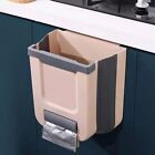 7/10L Wall Mounted Foldable Trash Can Cabinet Door With Lid Trash Bins  Kitchens