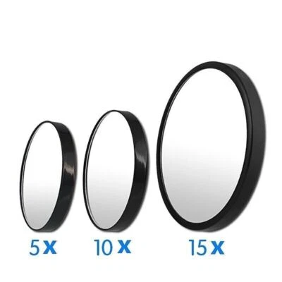 5x or 10x or 12x Magnifying Make Up Eyebrow Mirror With Suction Cups Travel - Image 1 of 4