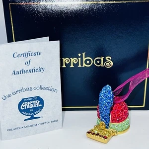 Disney Arribas Brüder Bandleader Mickey Mouse Swarovski Hut Ornament im Ruhestand - Bild 1 von 9