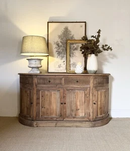 Regency Curved End 4 Door Sideboard - Picture 1 of 4