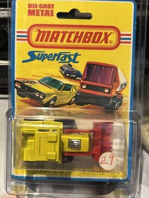 1970s Lesney SUPERFAST Matchbox Series No 29 YELLOW TRACTOR SHOVEL Made England - Image 1 of 3