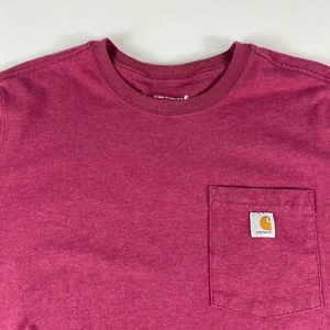 Carhartt T Shirt Womens 2X 20W-22W Loose Rouge Pocket Short Sleeve 103067 R60 - Picture 1 of 10