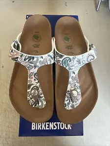 PICK SIZE - Birkenstock Gizeh BS PAISLEY LIGHT ROSE Regular Fit Sandal - Picture 1 of 10