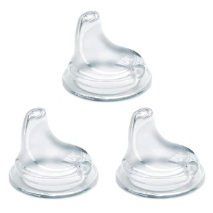 NUK Replacement Silicone Spout for NUK Active and Learner Cups, Clear, Pack of 3 - Picture 1 of 8