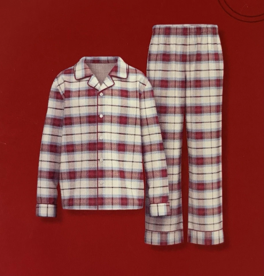 Wondershop PJ Pajama Set size 2T - Red/White/Plaid/Shirt/Pants -