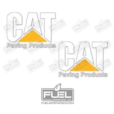 Paquete de 2 calcomanías de vinilo premium CAT Paving Products equipos de construcción - 6" x 4,5" Foto 1 de 2