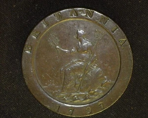 GREAT BRITAIN 1797 TWOPENCE KM619 VERY FINE ~K28 - Picture 1 of 2