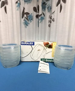 Duralex ciotole quadrate vetro impilabile 4,5” 10 oz set di 12 nuove con scatola/plastica - Foto 1 di 24