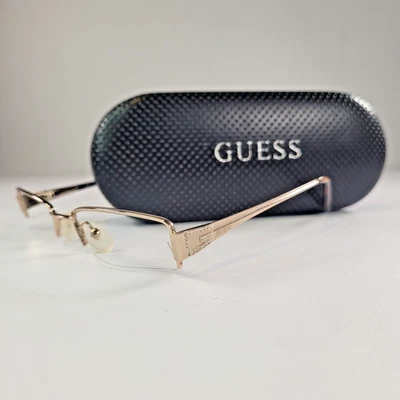 Guess GU1489ST Gold Eyeglasses Frames 51-18-135 w/Case Very Good Condition - Image 1 of 4
